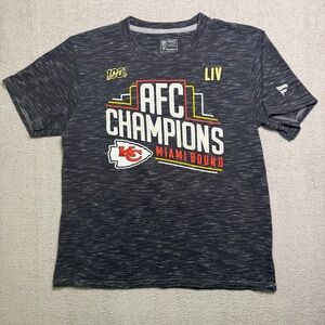 Kansas City Chiefs AFC Champs T Shirt Youth M NFL Pro Line Fanatics Miami Bound